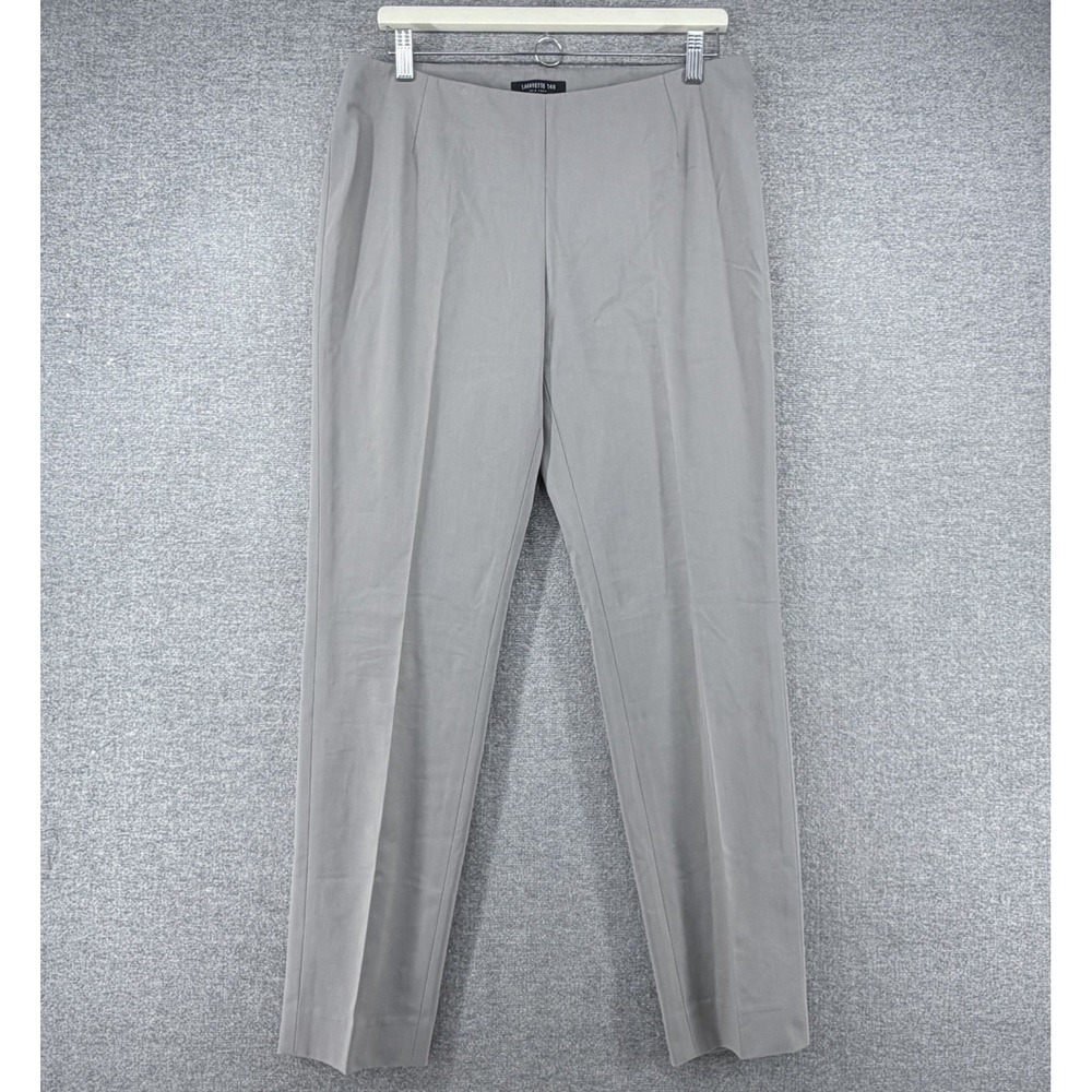 Lafayette 148 New York Dress Pants Women Size 8 Gray Business Zip